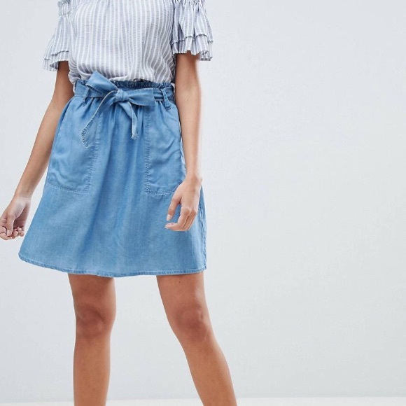 paper bag skirt new look